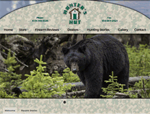 Tablet Screenshot of huntershut1.com